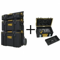 Outlet 🥰 DEWALT TOUGHSYSTEM 2.0 Small Tool Box with Bonus Medium Tool Box, Mobile Tool Box and Mechanic Tool Set (226-Piece) w/ Tool Box ❤️