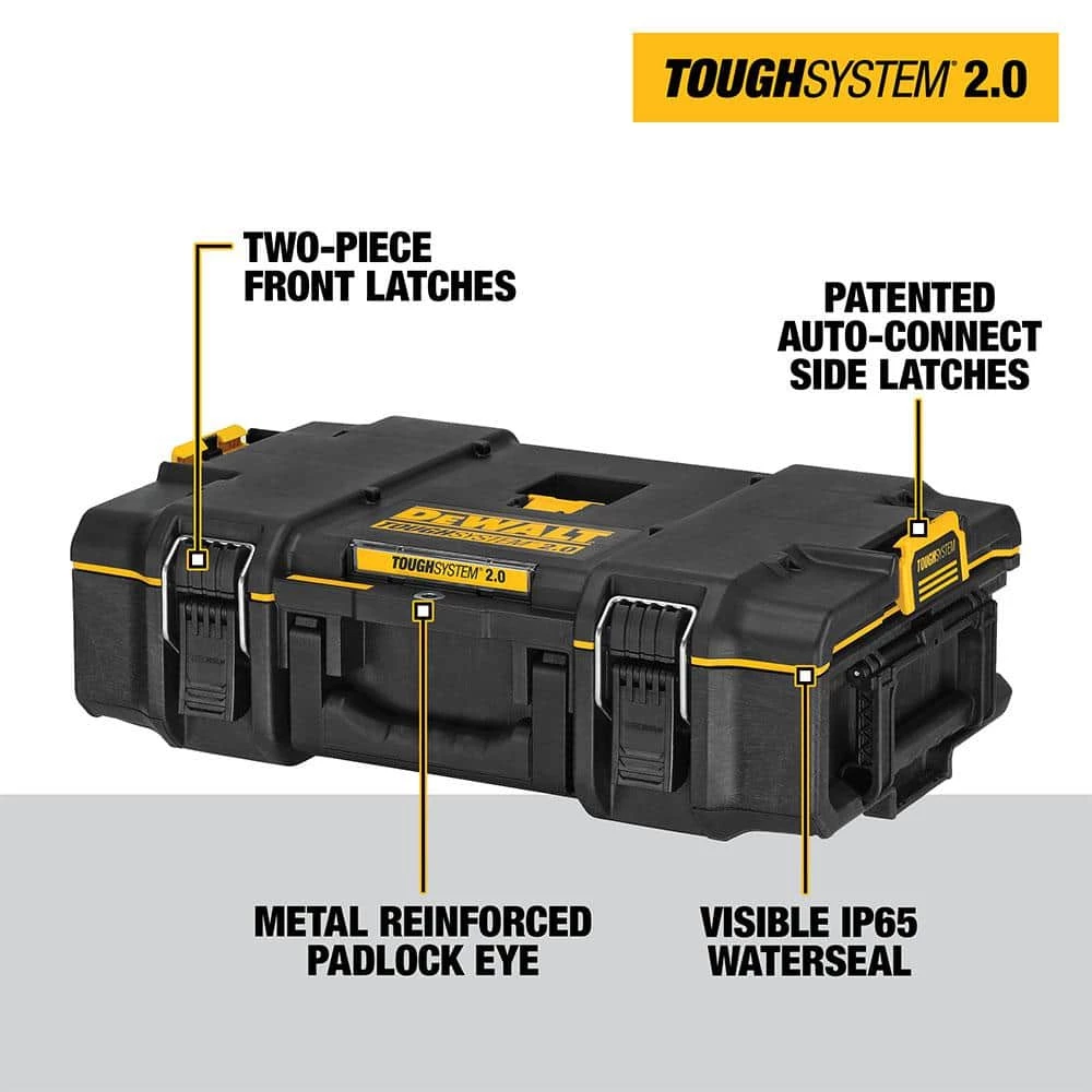 Budget โค๏ธ DEWALT TOUGHSYSTEM 2.0 22 in. Small Tool Box with Bonus 22 in. Medium Tool Box ๐ฏ 5 Budget โค๏ธ DEWALT TOUGHSYSTEM 2.0 22 in. Small Tool Box with Bonus 22 in. Medium Tool Box ๐ฏ - Image 3