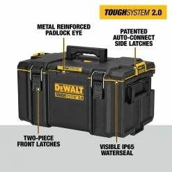 Budget โค๏ธ DEWALT TOUGHSYSTEM 2.0 22 in. Small Tool Box with Bonus 22 in. Medium Tool Box ๐ฏ 14 Budget โค๏ธ DEWALT TOUGHSYSTEM 2.0 22 in. Small Tool Box with Bonus 22 in. Medium Tool Box ๐ฏ -Deals Tool Storage Store black dewalt modular tool storage systems dwst08165w08300 a0 1000