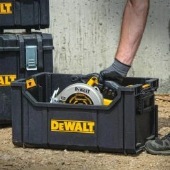 Coupon 👍 DEWALT TOUGHSYSTEM 22 in. Tote Tool Box 👍 -Deals Tool Storage Store black dewalt modular tool storage systems dwst08205 1f 1000