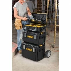 Deals ๐ DEWALT TOUGHSYSTEM 9.6 in. 0-Drawer Utility Cart Tool Box Carrier ๐ 23 Deals ๐ DEWALT TOUGHSYSTEM 9.6 in. 0-Drawer Utility Cart Tool Box Carrier ๐ -Deals Tool Storage Store black dewalt modular tool storage systems dwst08210 1f 1000
