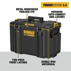 New โจ DEWALT TOUGHSYSTEM 2.0 22 in. Extra Large Tool Box ๐ 12 New โจ DEWALT TOUGHSYSTEM 2.0 22 in. Extra Large Tool Box ๐ -Deals Tool Storage Store black dewalt modular tool storage systems dwst08400 40 1000