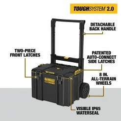 Deals ๐ DEWALT TOUGHSYSTEM 2.0 24 in. Mobile Tool Box ๐ 14 Deals ๐ DEWALT TOUGHSYSTEM 2.0 24 in. Mobile Tool Box ๐ -Deals Tool Storage Store black dewalt modular tool storage systems dwst08450 40 1000