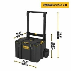 Deals ๐ DEWALT TOUGHSYSTEM 2.0 24 in. Mobile Tool Box ๐ 15 Deals ๐ DEWALT TOUGHSYSTEM 2.0 24 in. Mobile Tool Box ๐ -Deals Tool Storage Store black dewalt modular tool storage systems dwst08450 a0 1000
