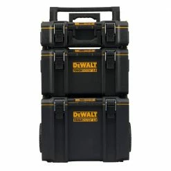 Wholesale 😍 DEWALT ToughSystem 2.0 24 in. Tower Tool Box System (3-Piece Set) 🤩 -Deals Tool Storage Store black dewalt modular tool storage systems dwst60437 a0 1000