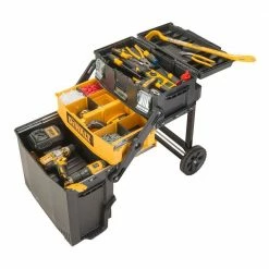 Deals ❤️ DEWALT 16 in. 4-in-1 Cantilever Tool Box Mobile Work Center 👏 -Deals Tool Storage Store black dewalt portable tool boxes dwst20880 1d 1000