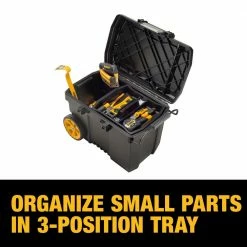 Cheapest 🛒 DEWALT 25 in. 15 Gal. Mobile Tool Box 🔥 -Deals Tool Storage Store black dewalt portable tool boxes dwst33090 40 1000
