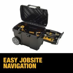 Cheapest 🛒 DEWALT 25 in. 15 Gal. Mobile Tool Box 🔥 -Deals Tool Storage Store black dewalt portable tool boxes dwst33090 a0 1000