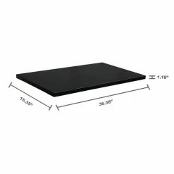 Promo ✨ Husky 2-Pack Steel Shelf Set in Black (36 in. W x 15 in. D) for Ready-to-Assemble 36 in. Freestanding Garage Cabinet 🤩 -Deals Tool Storage Store black husky garage cabinet accessories g3600ps us 40 1000