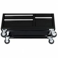 Best Pirce 🧨 Husky 42 in. W x 18.1 in. D 8-Drawer Black Mobile Workbench Cabinet with Solid Wood Top 🥰 -Deals Tool Storage Store black husky mobile workbenches h42mwc8blk 1d 1000
