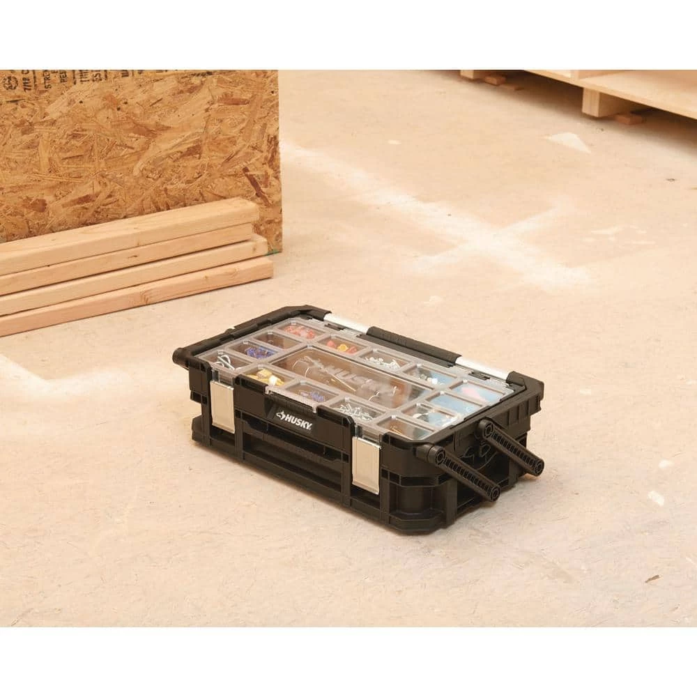 Discount ❤️ Husky 22 in. 22-Compartment Connect Cantilever Organizer for Small Parts Organizer 🌟 5 Discount ❤️ Husky 22 in. 22-Compartment Connect Cantilever Organizer for Small Parts Organizer 🌟 - Image 3