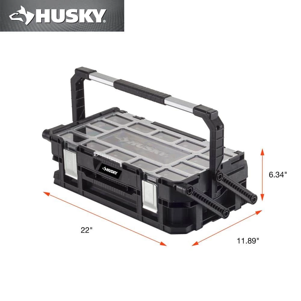 Discount ❤️ Husky 22 in. 22-Compartment Connect Cantilever Organizer for Small Parts Organizer 🌟 7 Discount ❤️ Husky 22 in. 22-Compartment Connect Cantilever Organizer for Small Parts Organizer 🌟 - Image 5