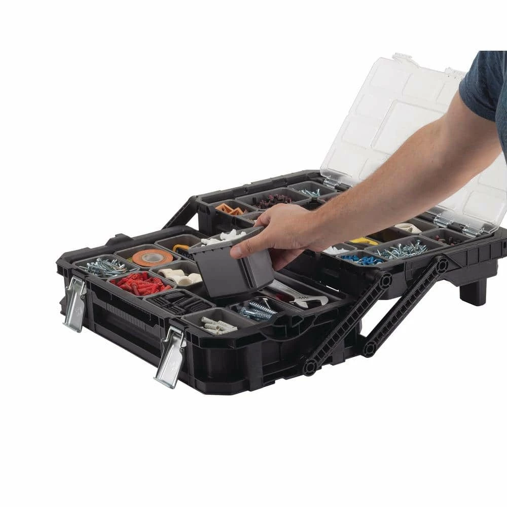 Discount ❤️ Husky 22 in. 22-Compartment Connect Cantilever Organizer for Small Parts Organizer 🌟 12 Discount ❤️ Husky 22 in. 22-Compartment Connect Cantilever Organizer for Small Parts Organizer 🌟 - Image 10