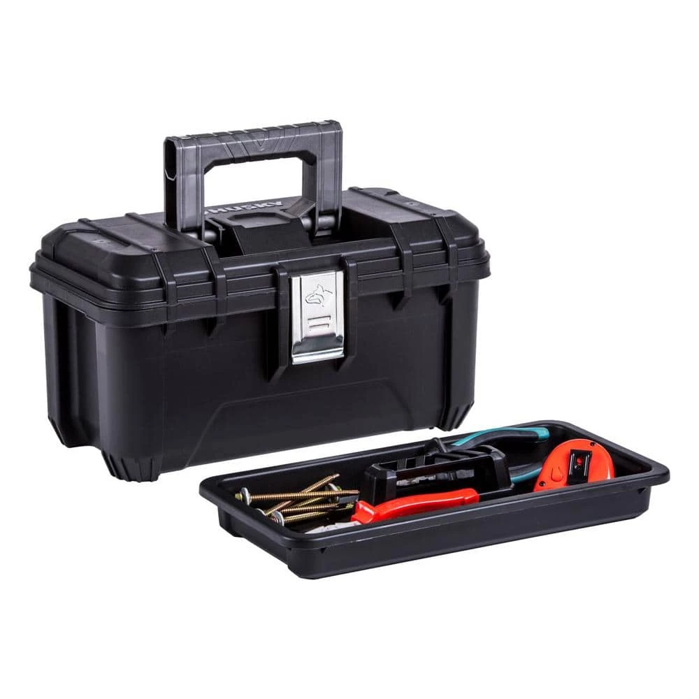 Wholesale 🥰 Husky 16 in. Black Plastic Portable Tool Box with Metal Latches ❤️ 9 Wholesale 🥰 Husky 16 in. Black Plastic Portable Tool Box with Metal Latches ❤️ - Image 7