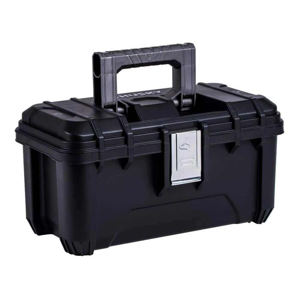Wholesale 🥰 Husky 16 in. Black Plastic Portable Tool Box with Metal Latches ❤️ 3 Wholesale 🥰 Husky 16 in. Black Plastic Portable Tool Box with Metal Latches ❤️