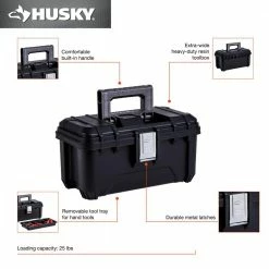 Wholesale 🥰 Husky 16 in. Black Plastic Portable Tool Box with Metal Latches ❤️ 12 Wholesale 🥰 Husky 16 in. Black Plastic Portable Tool Box with Metal Latches ❤️ -Deals Tool Storage Store black husky portable tool boxes 235574 e1 1000