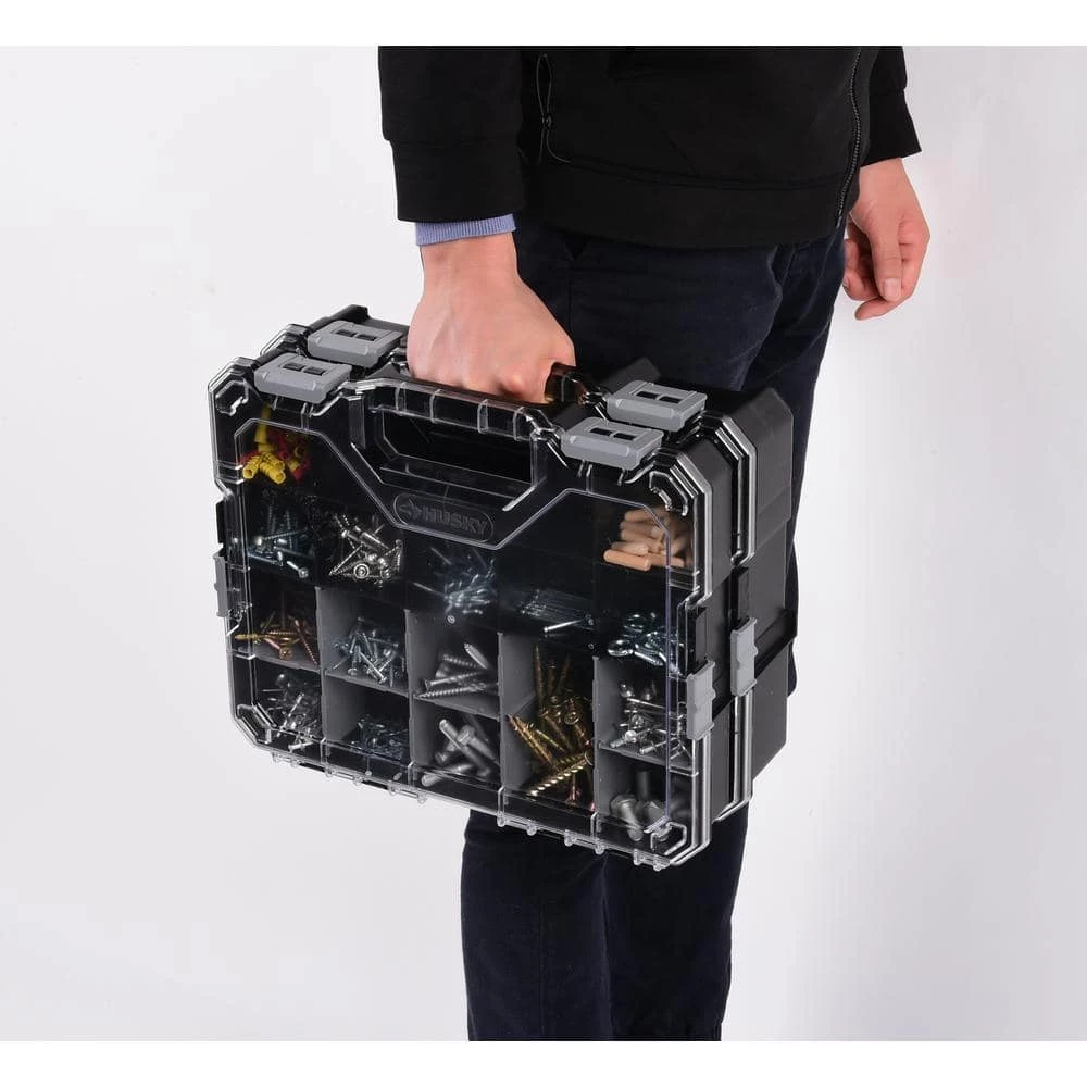 Buy ✔️ Husky 36-Compartment Interlocking Small Parts Organizer in Black (2-Pack) ❤️ 5 Buy ✔️ Husky 36-Compartment Interlocking Small Parts Organizer in Black (2-Pack) ❤️ - Image 3
