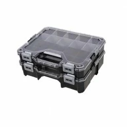 Deals Tool Storage Store 30 Buy โ๏ธ Husky 36-Compartment Interlocking Small Parts Organizer in Black (2-Pack) โค๏ธ