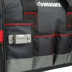 Promo 😀 Husky 14 in. Large Mouth Tool Bag 🎁 -Deals Tool Storage Store black husky tool bags 67125 02 76 1000