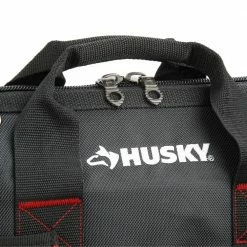 Promo 😀 Husky 14 in. Large Mouth Tool Bag 🎁 -Deals Tool Storage Store black husky tool bags 67125 02 fa 1000
