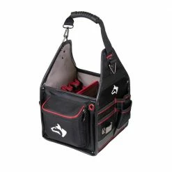 Promo 💯 Husky 10 in. Electrician Tool Bag with Removable Tool Wall 😀