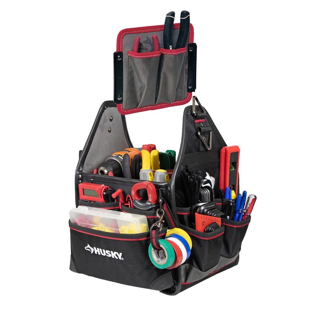 Promo ๐ฏ Husky 10 in. Electrician Tool Bag with Removable Tool Wall ๐ 4 Promo ๐ฏ Husky 10 in. Electrician Tool Bag with Removable Tool Wall ๐ - Image 2