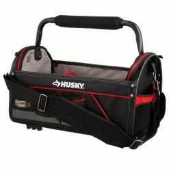 Cheapest 😍 Husky 20 in. Pro Tool Tote with Removable Tool Wall 🎉 -Deals Tool Storage Store black husky tool bags 67129 02 1f 1000