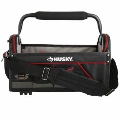 Cheapest 😍 Husky 20 in. Pro Tool Tote with Removable Tool Wall 🎉 -Deals Tool Storage Store black husky tool bags 67129 02 c3 1000