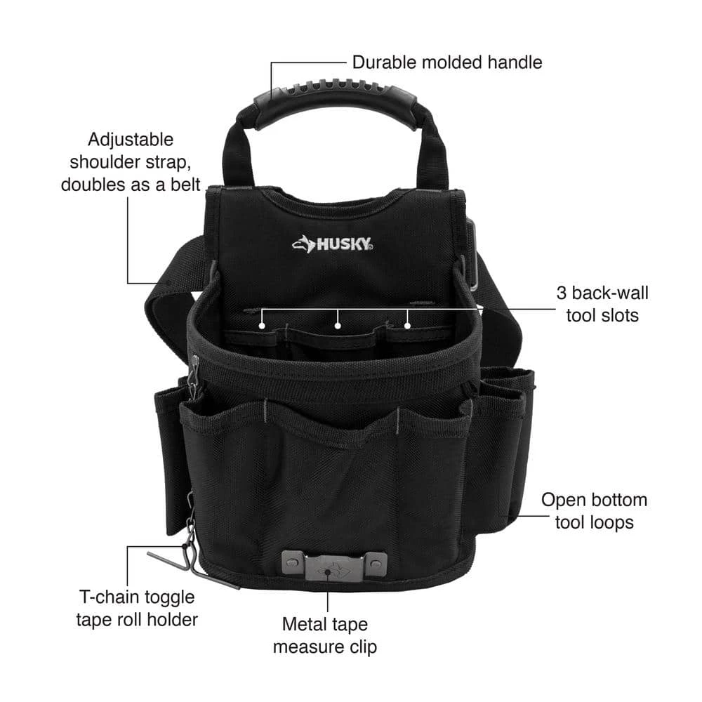 Top 10 π Husky 13-Pocket Black Utility Tool Pouch β 4 Top 10 π Husky 13-Pocket Black Utility Tool Pouch β - Image 2