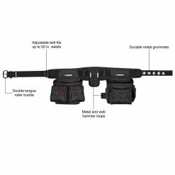 Best Pirce ⌛ Husky 2-Bag 10-Pocket Black Contractor's Work Tool Belt 🎉 -Deals Tool Storage Store black husky tool belts hd858759 th 40 1000