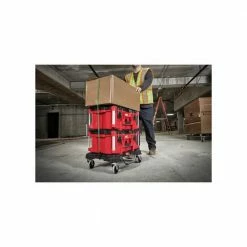 Discount 🥰 Milwaukee PACKOUT Dolly 24 in. x 18 in. Black Multi-Purpose Utility Cart 🌟 -Deals Tool Storage Store black milwaukee modular tool storage systems 48 22 8410 1f 1000