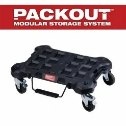 Discount 🥰 Milwaukee PACKOUT Dolly 24 in. x 18 in. Black Multi-Purpose Utility Cart 🌟 -Deals Tool Storage Store black milwaukee modular tool storage systems 48 22 8410 40 1000