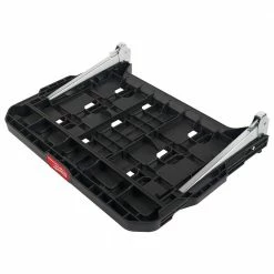 Brand new 🌟 Milwaukee PACKOUT 22.3 in. Black Resin Racking Shelf with Metal Reinforced Frame 🥰 -Deals Tool Storage Store black milwaukee portable tool boxes 48 22 8481 1d 1000