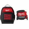 Budget ๐ Milwaukee 15 in. Ultimate Jobsite ๐ Backpack with 25 ft. x 1 in. Compact Magnetic Tape Measure โจ 2 Budget ๐ Milwaukee 15 in. Ultimate Jobsite ๐ Backpack with 25 ft. x 1 in. Compact Magnetic Tape Measure โจ -Deals Tool Storage Store black milwaukee tool bags 48 22 8201 48 22 0325 64 1000