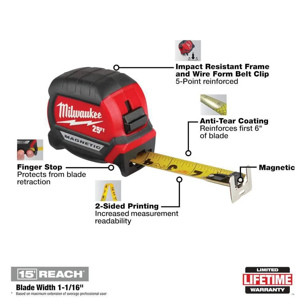 Best reviews of ๐ Milwaukee 15 in. Ultimate Jobsite ๐ Backpack with 25 ft. x 1 in. Compact Magnetic Tape Measure (2-Pack) ๐ 5 Best reviews of ๐ Milwaukee 15 in. Ultimate Jobsite ๐ Backpack with 25 ft. x 1 in. Compact Magnetic Tape Measure (2-Pack) ๐ - Image 3