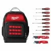 Best deal 😉 Milwaukee 15 in. Ultimate Jobsite 🎒 Backpack with Screwdriver Set and FASTBACK Utility Knifes (10-Piece) 🎉 -Deals Tool Storage Store black milwaukee tool bags 48 22 8201 48 22 1503 48 22 2718 64 1000