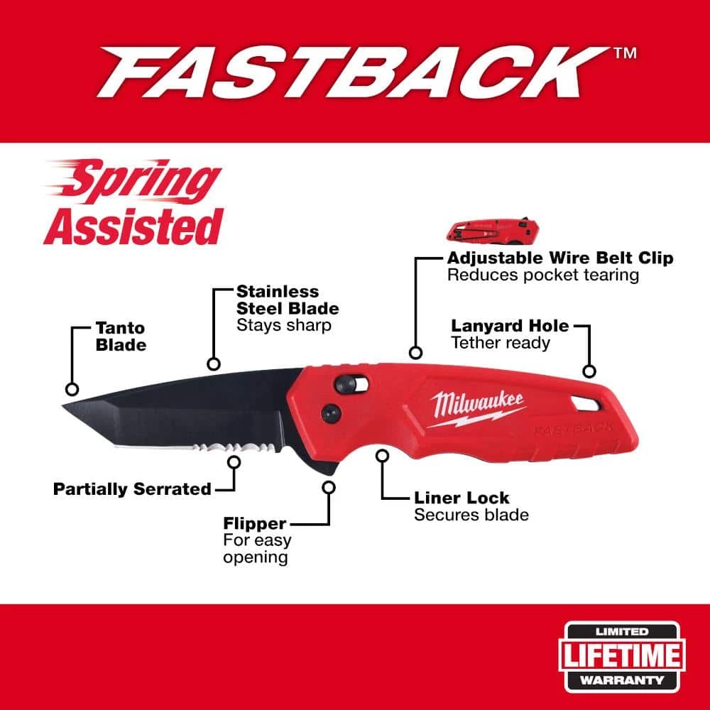 Promo ✔️ Milwaukee 15 in. Ultimate Jobsite 🎒 Backpack with FASTBACK Stainless Steel Spring Assisted Folding Knife (2-Piece) 🤩 5 Promo ✔️ Milwaukee 15 in. Ultimate Jobsite 🎒 Backpack with FASTBACK Stainless Steel Spring Assisted Folding Knife (2-Piece) 🤩 - Image 3