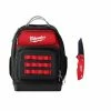 Promo ✔️ Milwaukee 15 in. Ultimate Jobsite 🎒 Backpack with FASTBACK Stainless Steel Spring Assisted Folding Knife (2-Piece) 🤩