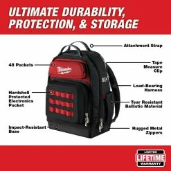 Coupon 😍 Milwaukee 15 in. Ultimate Jobsite 🎒 Backpack with FASTBACK Camo Stainless Steel Spring Assisted Folding Knife (2-Piece) 🎉 -Deals Tool Storage Store black milwaukee tool bags 48 22 8201 48 22 1535 e1 1000