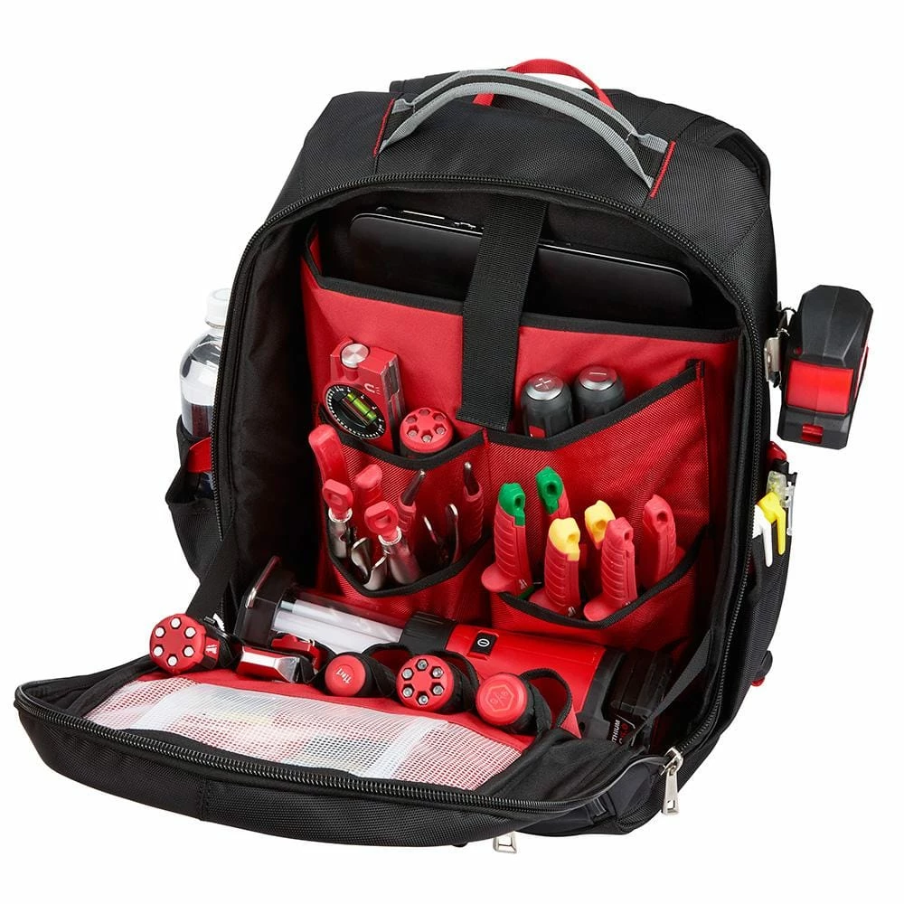 Cheapest 🛒 Milwaukee 14 in. Low Profile 🎒 Backpack with Multi-Size Zipper Tool Bags in Red (3-Pack) ✨ 7 Cheapest 🛒 Milwaukee 14 in. Low Profile 🎒 Backpack with Multi-Size Zipper Tool Bags in Red (3-Pack) ✨ - Image 5