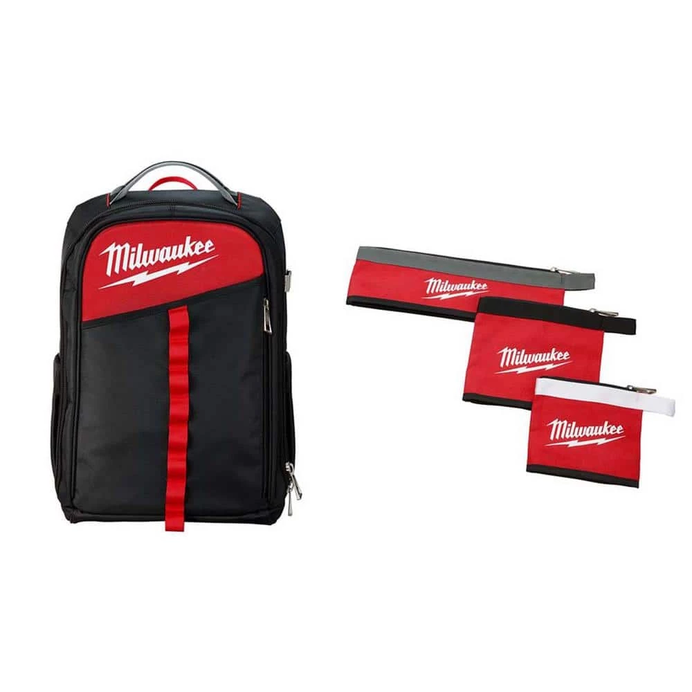 Cheapest 🛒 Milwaukee 14 in. Low Profile 🎒 Backpack with Multi-Size Zipper Tool Bags in Red (3-Pack) ✨ 3 Cheapest 🛒 Milwaukee 14 in. Low Profile 🎒 Backpack with Multi-Size Zipper Tool Bags in Red (3-Pack) ✨