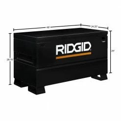 Cheap 😉 RIDGID 48 in. W x 24 in. D x 28.5 in. H Universal Storage Chest 🔥 -Deals Tool Storage Store black ridgid jobsite boxes rb48 31 1000