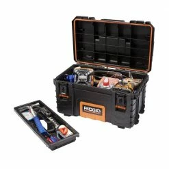 Promo ⭐ RIDGID 22 in. Pro Tool Box, Black 🔔 -Deals Tool Storage Store black ridgid modular tool storage systems 221733 c3 1000