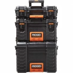 Promo ⭐ RIDGID 22 in. Pro Tool Box, Black 🔔 -Deals Tool Storage Store black ridgid modular tool storage systems 221733 d4 1000