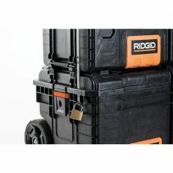 New 🤩 RIDGID 22 in. Pro Gear Cart Tool Box in Black ✔️ -Deals Tool Storage Store black ridgid modular tool storage systems 221734 44 1000