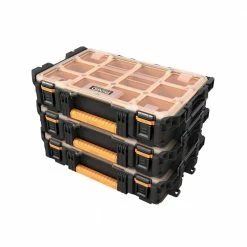 New 😀 RIDGID Pro System Gear 10-Compartment Small Parts Organizer ✔️ -Deals Tool Storage Store black ridgid modular tool storage systems 238093 1f 1000