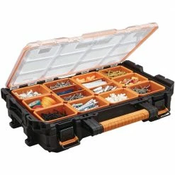 New 😀 RIDGID Pro System Gear 10-Compartment Small Parts Organizer ✔️ -Deals Tool Storage Store black ridgid modular tool storage systems 238093 40 1000