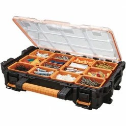 New 😀 RIDGID Pro System Gear 10-Compartment Small Parts Organizer ✔️ -Deals Tool Storage Store black ridgid modular tool storage systems 238093 a0 1000