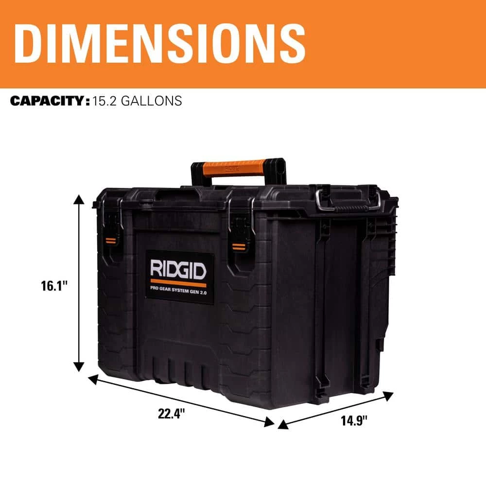 Brand new โ๏ธ RIDGID 2.0 Pro Gear System 25 in. All Terrain Rolling Tool Cart ๐ 5 Brand new โ๏ธ RIDGID 2.0 Pro Gear System 25 in. All Terrain Rolling Tool Cart ๐ - Image 3