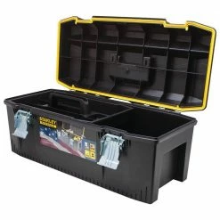 Deals 🔔 Stanley 28 in. 9.2 Gallon Mobile Tool Box 🌟 -Deals Tool Storage Store black stanley portable tool boxes 028001l 4f 1000